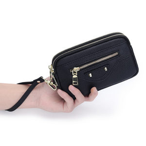 กระเป๋าคลัทช์หนังวัวแท้แบบฟูลเกรนสำหรับผู้หญิง กระเป๋าถือหนังแท้หลากสีสันพร้อมสายคล้องมือ - Product Image 2