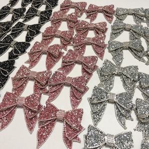 売れ筋弓結び目樹脂ラインストーンアップリケパッチ靴DIYデコレーションLT9325 - Product Image 6