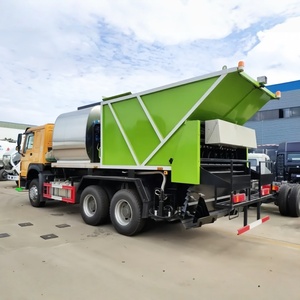 Camion distributeur d'asphalte HOWO 6x4, véhicule de compactage synchrone de gravier, camion distributeur de granulats synchrone - Product Image 6