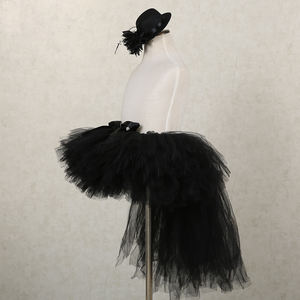 Jupe Tutu Bouffante pour Filles Nouveau Design Personnalisé Jupe Tutu <span class=keywords><strong>Licorne</strong></span> pour Fille Noire Costume d'Halloween <span class=keywords><strong>Maléfique</strong></span> en Mousseline de Soie Dentelle pour Enfants - Product Image 3