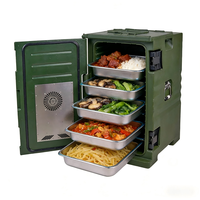 Boîte isotherme chauffante pour aliments, 109 Qt, boîte chaude pour la restauration, boîte chauffante électrique pour le transport et le service de la restauration