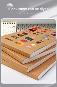 Quaderno B5 con copertina rigida, rilegato con colla, carta spessa, nero, semplice, per studenti delle <span class=keywords><strong>scuole</strong></span> medie e <span class=keywords><strong>superiori</strong></span>, con pagine bianche, ideale come regalo. - Product Image 3