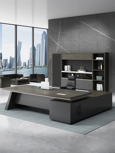 Table de bureau de direction en forme de L, plateau en MDF, épaisseur 50 mm, design luxueux, pieds en métal, <span class=keywords><strong>Victory</strong></span> Furniture - Product Image 3