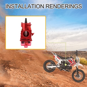 GOOFIT CNC motocicleta PWK <span class=keywords><strong>28</strong></span>/30/32/34 reemplazo de <span class=keywords><strong>carburador</strong></span> de carreras para 125-300cc ATV UTV Dirt <span class=keywords><strong>Pit</strong></span> <span class=keywords><strong>Bike</strong></span> Scooter rojo - Product Image 6