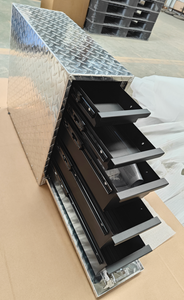 Aluminum Alloy <b>Tool</b> <b>Box</b> Lockable Storage Case Custom Sheet <b>Metal</b> Fabrication for Trailer Truck - Product Image 2