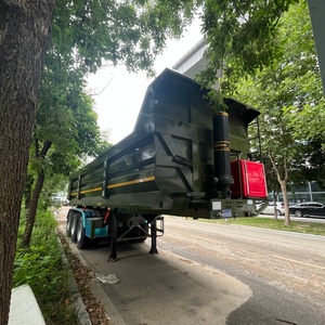Semi-remorque <span class=keywords><strong>benne</strong></span> arrière robuste à levage hydraulique pour le transport de matériaux en vrac dans le secteur de la construction - Product Image 5