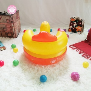 Yellow PVC <b>Inflatable</b> Duck Chair for Kids-Indoor/Outdoor Use Hotel & Kitchen Compatible Gym & Dining Friendly with Music Feature - Product Image 3