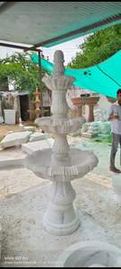 Conception élégante de fontaine décorative moderne de flux d'eau de marbre blanc pour l'application extérieure de jardin de haute qualité à grand prix - Product Image 2