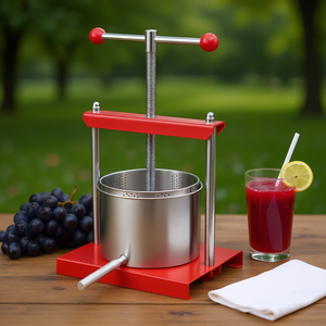 Prensa Manual de Acero Inoxidable para Vino de Frutas, 1.6 Galones, Equipo de Filtrado para la Elaboración de Vino - Product Image 2