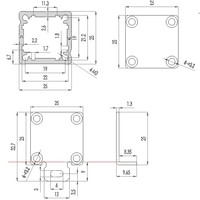Boîtier de commande électronique en aluminium sur mesure, boîtier de projet anodisé à corps divisé, logement pour montage de PCB, boîtier pour amplificateur de driver LED