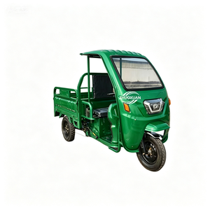 Triciclo eléctrico de doble fila de asientos, alimentado por batería, para transporte familiar y viajes diarios. - Product Image 1