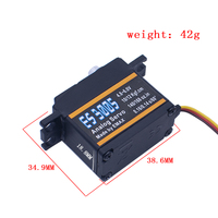 Servo analogique en métal étanche Emax ES3001 ES3005 avec engrenages, servo 43g, couple de 13KG pour voiture RC, bateau, avion