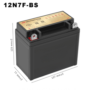 แบตเตอรี่สตาร์ทรถจักรยานยนต์12V ใหม่, แบตเตอรี่ความจุสูงปราศจากการบำรุงรักษา - Product Image 2