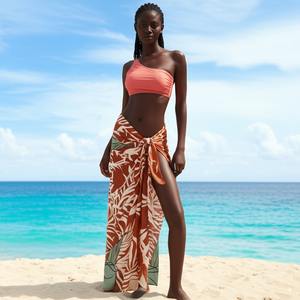 ชุดว่ายน้ำเปิดไหล่ข้างเดียวหรูหราสำหรับ2024ชุดว่ายน้ำมีรอยผ่าสไตล์รีสอร์ท - Product Image 2