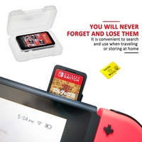 Étui de protection transparent pour Nintendo Switch Lite, accessoire pour cartouche OLED unique, support de stockage de carte TF, accessoire de jeu