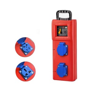 Boîte de distribution portable 220V, boîte électrique extérieure avec poignée, options de prises multiples - Product Image 5