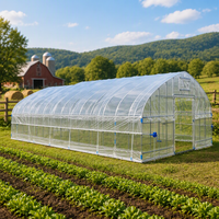 Serre Agricole Monotunnel Personnalisée en Film PO/PE pour l'Agriculture Commerciale
