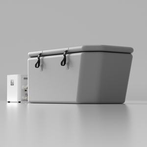 Ozone Purification WiFi Control Water Chiller with Angled Slanted Ice <b>Bath</b> Cold Plunge Tub - Product Image 1