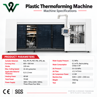 Machine de thermoformage entièrement automatique à trois postes haute efficacité pour contenants alimentaires, barquettes, couvercles et plateaux à œufs en PP/PS/PET/PVC