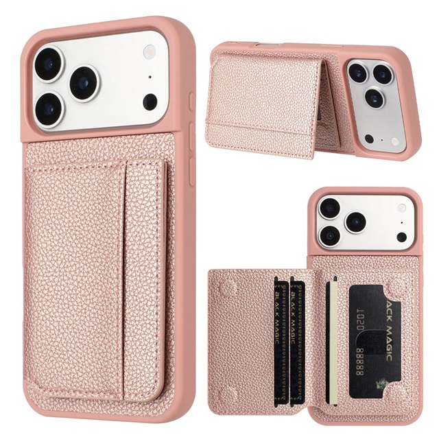 Multifunctional Magnetic Flip Wallet Case PU Leather With Card Slot Shockproof Phone Cover for iPhone 17 for Samsung Series