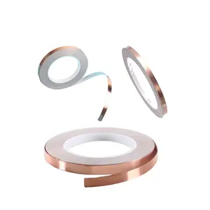 彩色玻璃用铜箔工业胶带耐高温单导电胶屏蔽带