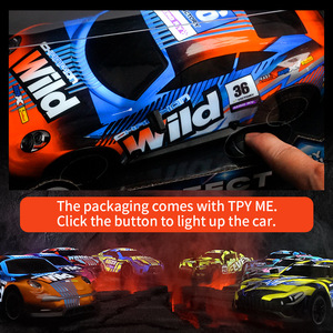 Coches RC 1/18 con Luces, Vehículo Todoterreno con Luz Nocturna, Juguetes para Niños, Coche de Carreras con Control Remoto, Regalo para Niños - Product Image 5