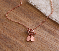 Collier en acier inoxydable 316L avec chaîne trombone, fermoir PVD plaqué or, pendentif double ovale vierge, bijoux personnalisés gravés, vente en gros