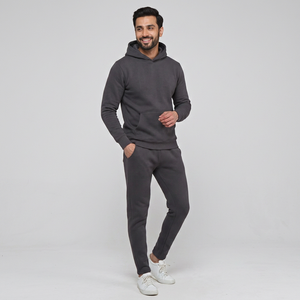 Survêtement unisexe hiver très demandé, 100% coton, délavage acide, impression logo personnalisée, sweat à capuche et pantalon, streetwear décontracté - Product Image 1