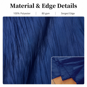 Polyester Banquet <b>Tablecloth</b> with Dimensional Taffeta Sheen for Formal Events and Venue Decoration - Product Image 4