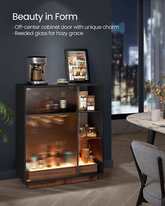 <span class=keywords><strong>VASAGLE</strong></span> Armoire à LED avec rangement pour vin Armoire de rangement pour meubles de salle à manger Armoires de <span class=keywords><strong>cuisine</strong></span> en MDF - Product Image 6