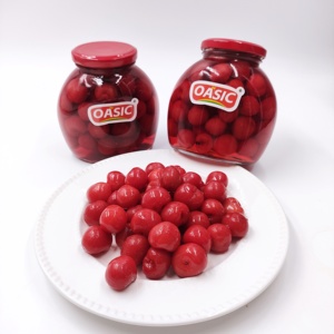 Cerises noires sucrées en conserve, dénoyautées, dans un sirop épais, 820g # Lot <span class=keywords><strong>de</strong></span> 10 pots en verre et en fer blanc, pour la pâtisserie et les desserts - Product Image 3