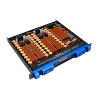 Amplificateur de puissance numérique 2 canaux 1200W classe D, amplificateur audio professionnel PA stéréo, montage en rack 1U, système de haut-parleurs de scène