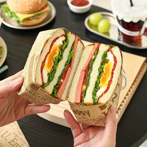 Factory Price Biodegradable Greaseproof <b>Paper</b> Custom Printed White Sandwich Hamburger <b>Wrapping</b> <b>Food</b> Grade Wax <b>Paper</b> - Product Image 4