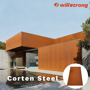 Panneau de bardage en acier Corten, panneau de façade en acier patinable pour la décoration architecturale des murs extérieurs - Product Image 1