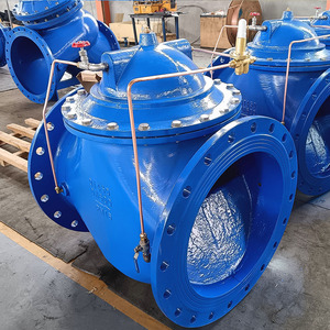 วาล์วควบคุมไฮดรอลิกเหล็กหล่อ LanHui ปรับได้ DN40-DN600 รุ่น 200X-10Q วาล์วลดแรงดันแบบแมนนวล ควบคุมด้วยระบบไพล็อต สำหรับน้ำ รับประกัน 1 ปี - Product Image 4