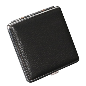 Erliao mới cổ điển da kim loại thuốc Lá Trường hợp 20 cái biểu tượng tùy chỉnh cổ điển hình vuông cổ phiếu thuốc lá di động hộp - Product Image 2