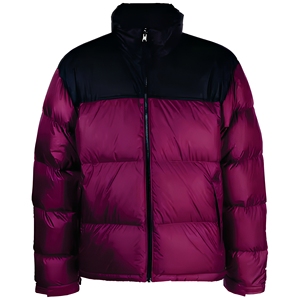Blouson matelassé pour homme, couleur violette, coupe-vent, fermeture éclair, col montant, manteau d'hiver décontracté, rembourrage épais en polyester 2026 - Product Image 1