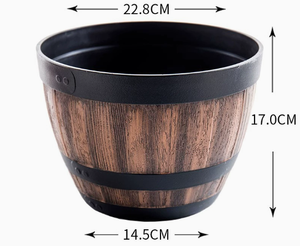 Pot de fleurs rétro en résine respirant et résistant <span class=keywords><strong>à</strong></span> la corrosion pour usage <span class=keywords><strong>extérieur</strong></span>, décoration écologique pour la maison et le jardin - Product Image 5