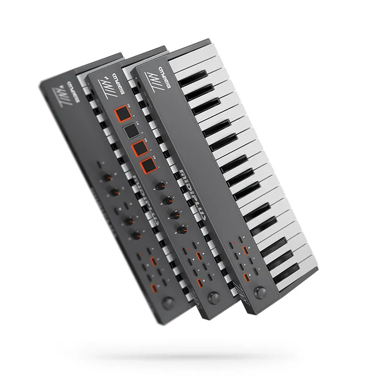 Midiplus minik profesyonel USB Mini elektrikli Organ ses 32 tuşları Arranger Midi klavye denetleyicisi ile RGB davul pedleri 4 kolları