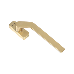 Maniglia Angolata AT027 in Acciaio Inox <span class=keywords><strong>con</strong></span> Finitura PVD Oro, Base Rettangolare, Meccanismo di Bloccaggio Multipunto <span class=keywords><strong>per</strong></span> <span class=keywords><strong>Finestre</strong></span> - Product Image 2