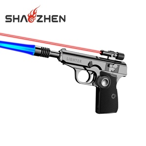 Creativity Multifunctional <strong>Blazingly</strong> intense fire Gas <strong>Lighter</strong> Windproof Refillable Butane Metal Folding flamethrower <strong>Lighter</strong> - Product Image 1