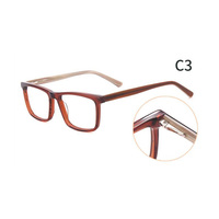Lunettes optiques unisexes faites à la main en acétate, montures personnalisées, prix d'usine, style coloré