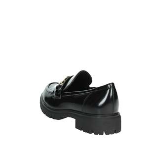 Marco Tozzi Women's Moccasin Black 40 Leather Loafer Slip On <b>Flat</b> Shoe - Product Image 2
