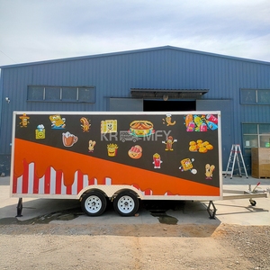 รถขายอาหารเคลื่อนที่อเนกประสงค์ ปี 2025 รถฟู้ดทรัค รถพ่วงร้านอาหารเคลื่อนที่ รถขายพิซซ่า รถขายฮอทดอก พร้อมล้อ - Product Image 4