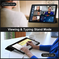 Étui rigide intelligent à trois volets en acrylique transparent pour tablette Samsung TAB S10 FE Plus 13,1 pouces 2025 – Vente en gros