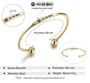 Bracelets joncs ronds en <span class=keywords><strong>fil</strong></span> de fer personnalisés avec nom, tendance, mode européenne et américaine, en acier inoxydable plaqué PVD or 18 carats - Product Image 2