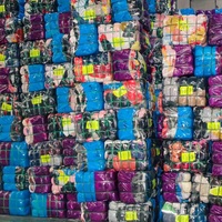 Bale-bale Mantel Bulu Bekas Vintage Grosir, Jaket Bulu Junior Bekas untuk Dijual Kembali