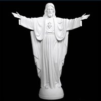 Statue de jésus, taille réelle personnalisable, marbre, pierre, religieux, catholique
