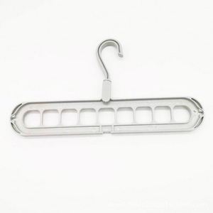 Organizador de Ropa Plegable Multifuncional de Plástico Sostenible de un Solo Nivel con Nueve Orificios, Estante de Almacenamiento para Armario, Colgador Mágico para Balcón - Product Image 3