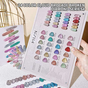 Set de Esmaltes de Uñas <span class=keywords><strong>en</strong></span> Gel Reflectantes de Neón <span class=keywords><strong>MILAN</strong></span>, 24 Colores Brillantes, Marca Privada OEM, Purpurina Diamante, Esmalte de Uñas <span class=keywords><strong>en</strong></span> Gel UV Disco - Product Image 6